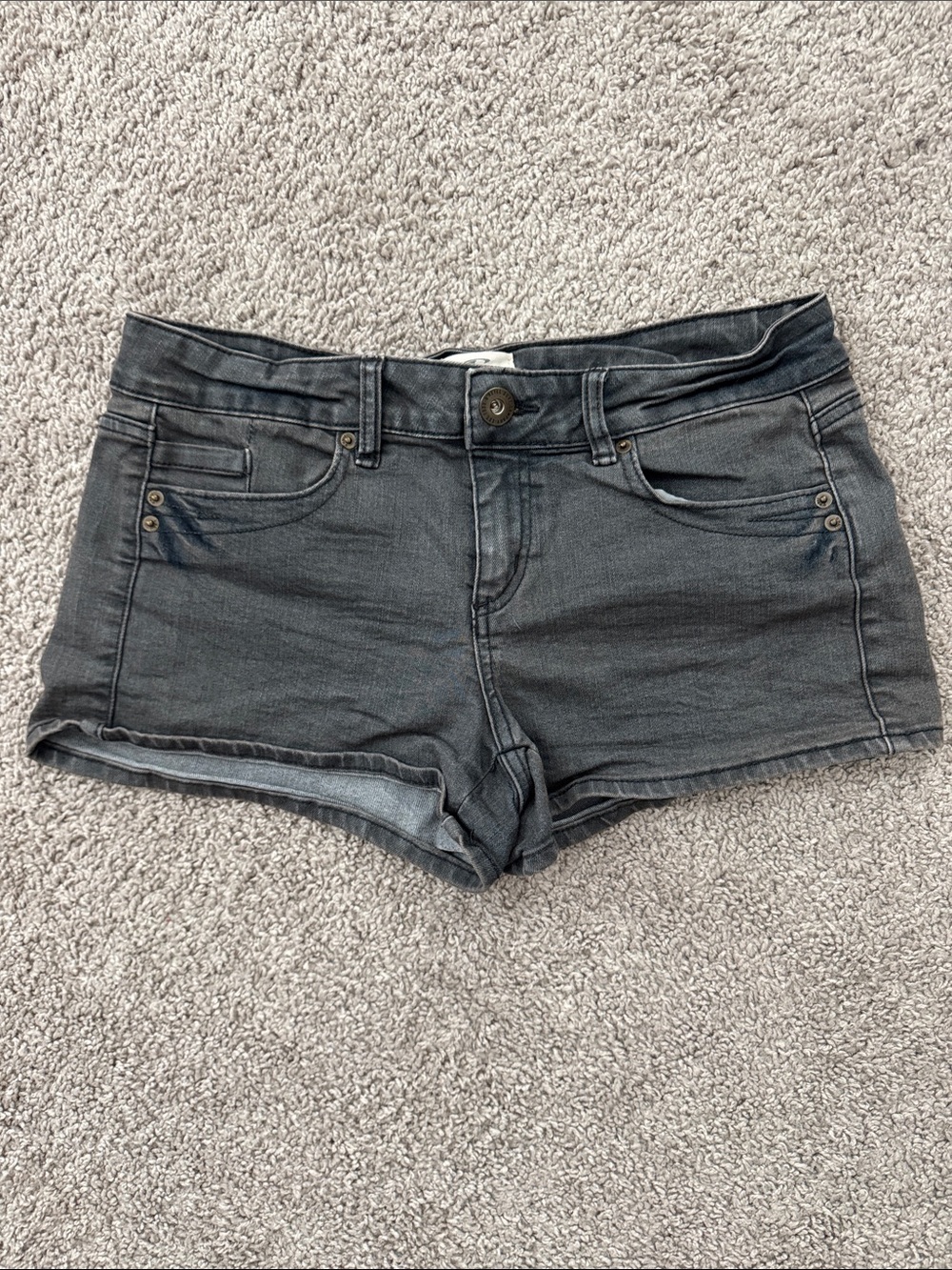 O'Neill Charcoal Denim Short Shorts